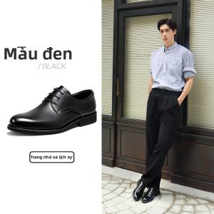CAMEL | Giày Derby Da Thật Nam Phong Cách Anh Quốc Cho Công Sở và Đám Cưới
