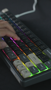 RK Royal Kludge R65 66 Keys Portable Mechanical Keyboard Hot Swapple Custom Gaming Keyboard with Volume Knob Gasket Structure Computer Keyboard with PBT Keycaps