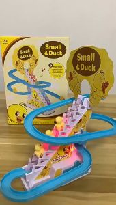 Đồ Chơi Cầu Trượt Vịt Vàng Leo Thang Phát Nhạc Cực Vui Tai Cho Bé Yêu (bộ gồm combo 3 vịt)