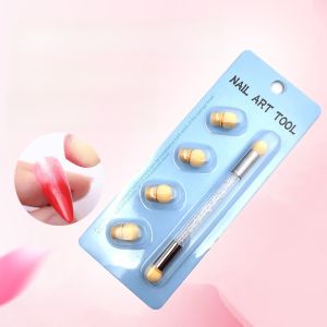 Double-Headed Nail Art Sponge Pen Waterproof Phototherapy Gradient Pen Blush Sharpie round Head Tool for Beauty Makeup Tools