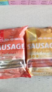 50pcs Aozi Sausage Treats All Stages Tasty Meat Dog Dogs Food Adult Puppy Pet Food Essentials