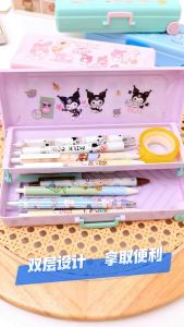 Tempat Pensil Troli Sanrio Cinnamoroll Kuromi Melody Bear Kotak Alat Tulis Trolley