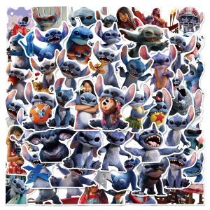 50pcs Disney Cute Lilo Stitch Movie Stickers DIY for Scrapbook Phone Guitar Laptop Suitcase Waterproof Decals Sticker Kids Toys