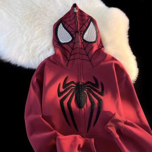 LTST | Oversized Spider Print Hooded Sweatshirt