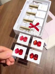 Set sơn gel mắt mèo đỏ milan 4 mầu  màu tặng kèm bảng màu