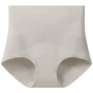 AIMO | กางเกงชั้นในทรงสามเหลี่ยมเอวสูงสำหรับผู้หญิงหลังคลอด ผ้าไหมน้ำแข็งไร้ตะเข็บ กางเกงชั้นในเสริมหน้าท้อง เอวสูง ผลิตจากไหมไหมน้ำแข็ง ไร้รอยต่อ