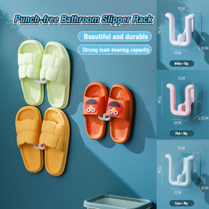 KLIMO Slippers Rack No Punching Bathroom Simple Slipper Hook