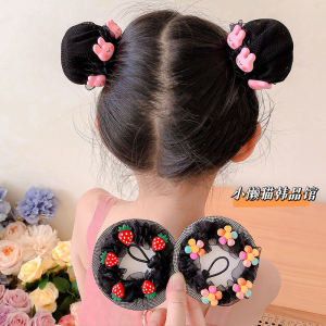 Kids Hair Accessories Hair Net Female Tie up the Hair Dance Headdress Flower Grading Dancing Bag Hair Latin Dance Net Pocket Girls Headdress