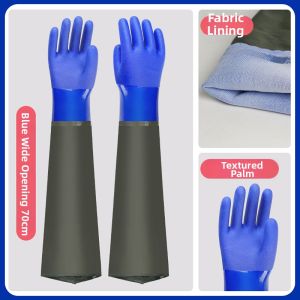 PATGEAR | Waterproof Durable Long Gloves for Fishing Rubber