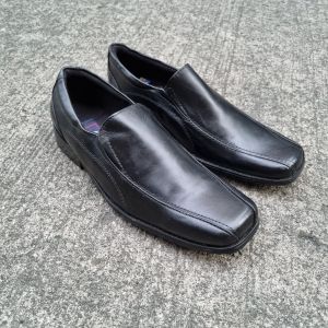 CLEARANCE Alex Shoes AE-528 Slip On Black Real Leather Loafers Marikina Made Mens Work School Shoes