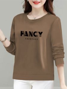 ทันสมัย หลวม คอกลมแขนยาว เสื้อสเว็ตเชิ้ต ผู้หญิง สไตล์เกาหลีใหม่ ฤดูใบไม้ผลิ ฤดูใบไม้ร่วง พรางหุ่น หลากหลาย สตรีทแวร์ เสื้อ