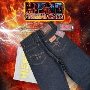 Hiend ด้ายทองกระบอกเล็ก กางเกงยีนส์ 16ออนซ์ แถมป้ายห้อย