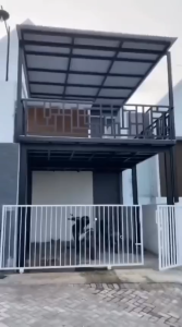 kanopi balkon atap alderon dan besi holo galvanis anti karat