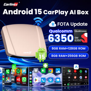 CarlinKit 8G+256G /128G Android 15 Ultra CarPlay TV Box For Netflix IPTV GPS Wireless CarPlay &Android Auto Smart Car Video Box