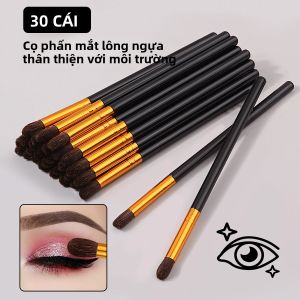 Bộ Cọ Trang Điểm Cầm Tay 30 Chiếc Với Lông Mềm Cọ Tán Bóng Cao Cấp Sợi Len Cọ Trang Điểm Cho Người Mới Bắt Đầu Dùng Cho Phấn Má Hồng Phấn Tạo Khối