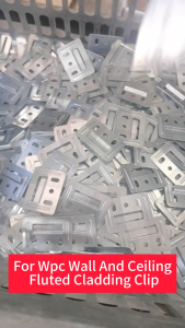 100PCS 200PCS 400PCS Metal Clip Wpc Wall And Ceiling Fluted Cladding Clip Wall Fluted Panel Clip
