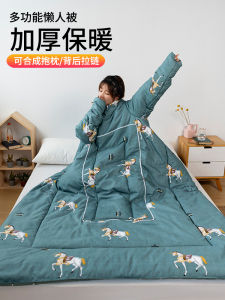 หมอนอิงแบบสวมใส่ได้ หมอนอิงแบบทํานาการสำหรับนอนหลับพักผ่อนกลางวัน อบอุ่น 2025 รุ่นใหม่ 2 ทาง ใช้ในรถ หมอนอิงแบบสวมใส่ได้