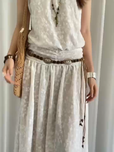 BGS-639 Ikat Pinggang Wanita / Belt Wanita Fashion Model Serut Tali Kekinian Trendy 2025