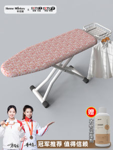 Large Size Foldable Stable Ironing Board Home Use with Thickened Spray Painted Steel Tube Durable Ironing Board Clothes Hanger