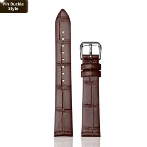 Woalmorn | Ultra-thin Soft Waterproof Leather Watch Strap