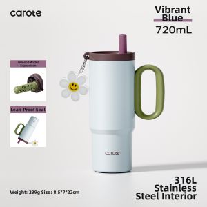CAROTE | High-Capacity Attractive Insulation Straw Cup