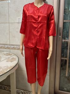 Hong Kong Wedding Supplies Bride Traditional Red Top Clothes No Pocket Dragon and Phoenix Gown Xiuhe Clothes Bottoming Festive Pajamas