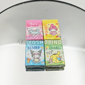 TAIYO Penghapus Pensil Karakter Kotak Eraser Hapus Perlengkapan Sekolah Alat Tulis Stationery Anak