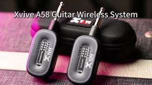 Xvive | Xvive A58 Wireless Guitar System 5.8GHz Transmitter and Receiver Suitable for Active or Passive Pickup Electric Guitars