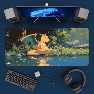 Bandai | Pokemon Pikachu Gaming Mouse Pad XXL Rubber Keyboard Desk Mat With 2MM Stitched Edge Design