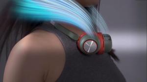 5-tốc độ làm mát thời trang Quạt đeo cổ có thể sạc lại Bladeless im lặng Quạt điện