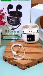 Mini Wireless Bluetooth 5.3 TWS J55 Earphone Bluetooth LED Display Mini Earbuds Long Battery Life with Hifi Sound Quality Super Bass