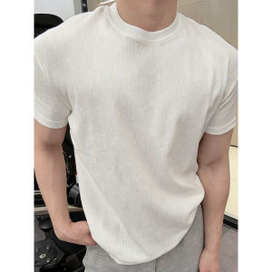 OUMULONG | Black Linen Summer Sophisticated Mature Gentle Rich Style Short Sleeve T Shirt