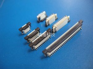 Kết Nối FPC/FFC 05mm Khe Cắm Dọc 5P6P8P10P12P30P40P50P Khe Cắm Cáp Mềm Viền Bằng Kim Loại Mạ Đồng Chịu Nhiệt Độ Cao