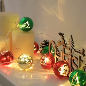 Msia (Ready Stock) 3 Meter 20pc LED Santa Claus Christmas String Light Snowman Hanging Decoration Party Decor Xmas Tree