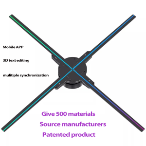 3D holographic fan projector advertising display lights hologram advertising lights decorative commercial promotional lights