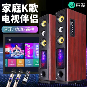 Sony Family KTV Sound System Singing Karaoke Machine Home Cinema in One Wood Material Integrated Machine for Entertainment