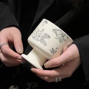 Ceramic Candle Scenic Sound of Falling Flowers Tea Olive Flower Aromatherapy Candle Gift for Girls Birthday Special High-End Small Fragrance