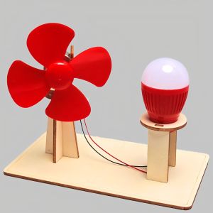 Wind power generation fan model childrens DIY handcrafted assembly model childrens DIY educational science experiment gift
