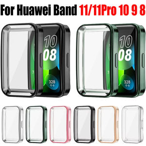 Soft TPU Case For Huawei Band 11/11 Pro 10 9 8 Screen Protector Full Clear Protective Cover Shell For Huawei Band 11/11 Pro