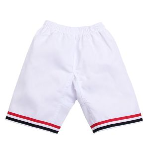 ชุดฝึกซ้อมวิชาชีพสำหรับเด็ก แขนสั้น สีขาว กางเกงขาสั้น ผ้าฝ้ายบาง สำหรับนักเรียนใหม่ นักศึกษาวิทยาลัยชายและหญิง