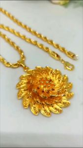 Kalung Dan liontin Mewah Terbaru lapis emas xuping aksesoris fashion potongan harga murah Panjang Titanium