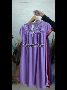 fazza22id lingerie renda putih jumbo / baju tidur wanita PY 134 bahan satin renda cantik