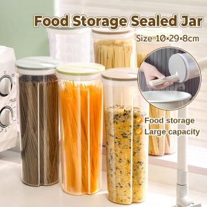 Spaghetti Jar Tall Food Storage Containers Plastic Transparent for Noodle grain Storage