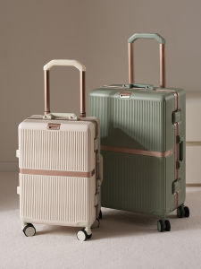 Luggage Aluminum Frame Travel Suitcase Womens 24 Inch Mens 26 Inch Large Capacity Password Lock Carry-On Bag Fashion Trend