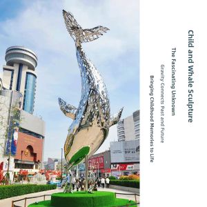 Modern Abstract Stainless Steel Sculpture Outdoor Decoration