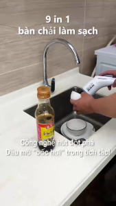 Máy Chà Cọ Điện 9in1 Đa Năng | Chổi Cọ Rửa Nhà Bếp Nhà Vệ Sinh Ô Tô Xe Máy