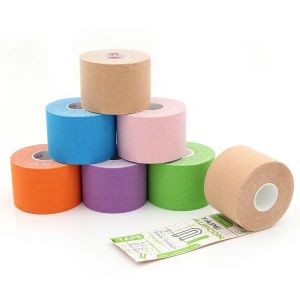2.5cm Cotton Elastic Sports Taping Nipple Covers Kinesiology Tape Therapeutic Adhesive Bandage for Muscles Joints Recovery