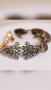 Trendy Cardigan Clip Fashion Retro Sweater Blouse Pin Muslim Hijab Clip 1set