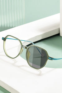 Photochromic Kính đọc sách thời trang đang nổi khung lớn màu kính mắt chống chói Bộ lọc UV độc giả cho phụ nữ