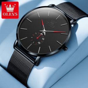 OLEVS | Slim Simple Student Quartz Watch Water-Resistant Mesh Band